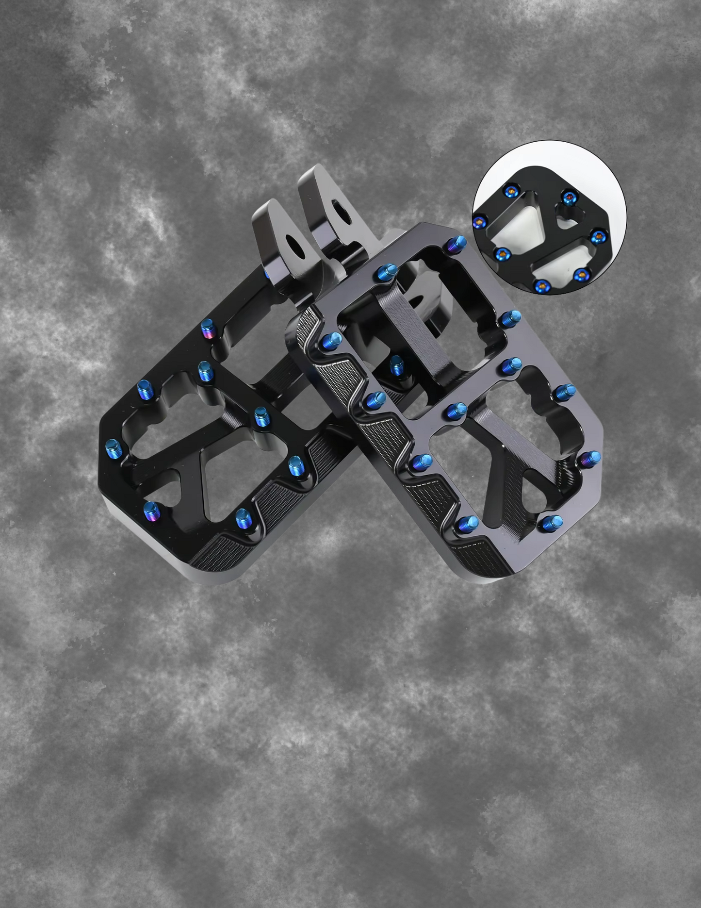 EXZ Foot Pegs Surron LBX/ERIDE/TALARIA (BLACK)