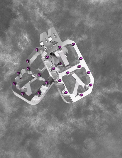 EXZ Foot Pegs Surron LBX/ERIDE/TALARIA/Ultra Bee (SILVER)