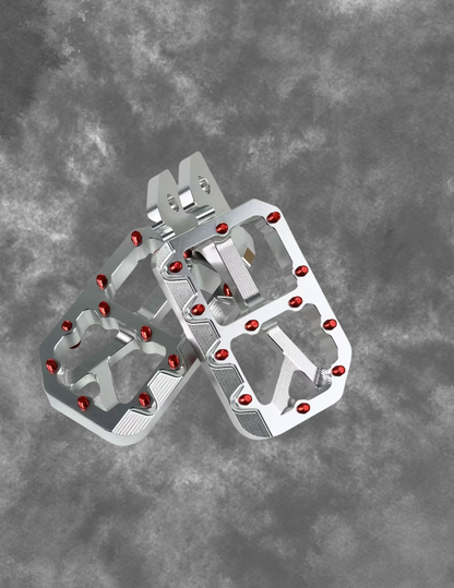 EXZ Foot Pegs Surron LBX/ERIDE/TALARIA/Ultra Bee (SILVER)