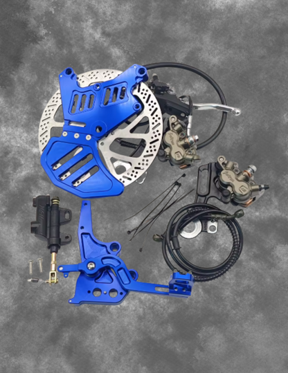 Ultra Bee Original 240mm Dual-Caliper Bracket Foot Brake Kit Rear Disc Brake Protection for LBX And E Ride Pro